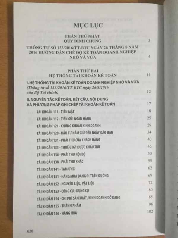 Chế độ kế toán doanh nghiệp nhỏ và vừa (Ban hành theo thông tư 133/2016 Bộ tài chính) - Hình ảnh 3