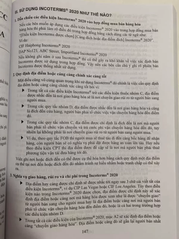 Incoterm 2020 - Quy tắc của ICC về sử dụng các điều kiện thương mại quốc tế và nội địa (Song ngữ Anh - Việt) - Hình ảnh 9