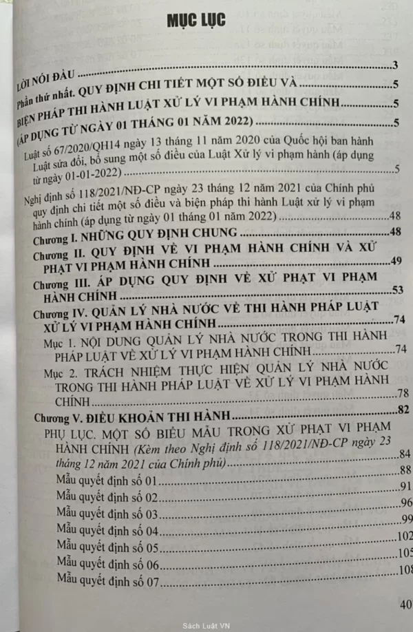 Quy Định Chi Tiết Và Biện Pháp Thi Hành Luật Xử Lý Vi Phạm Hành Chính - Hình ảnh 3