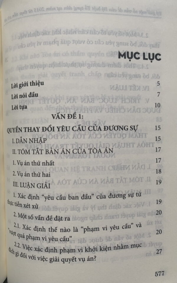Lý giải một số vấn đề của Bộ luật Tố tụng dân sự năm 2015 từ thực tiễn xét xử (Tái bản lần thứ nhất, có sửa đổi, bổ sung) - Hình ảnh 2