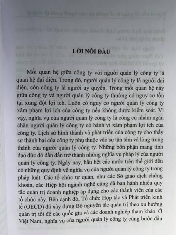 Một số vấn đề pháp lý về nghĩa vụ của người quản lý công ty - Hình ảnh 2