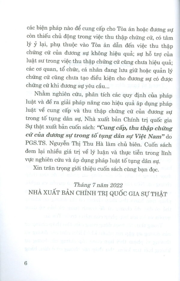 Cung cấp, thu thập chứng cứ của đương sự trong tố tụng dân sự Việt Nam - Hình ảnh 3