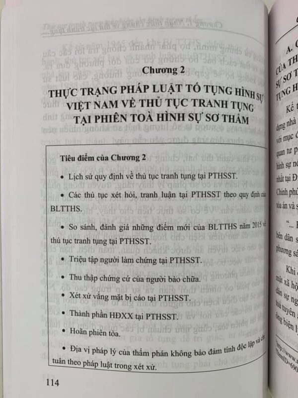 Thủ tục tranh tụng tại phiên toà hình sự sơ thẩm (tái bản lần thứ nhất) - Hình ảnh 8