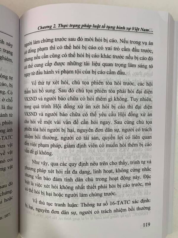 Thủ tục tranh tụng tại phiên toà hình sự sơ thẩm (tái bản lần thứ nhất) - Hình ảnh 13