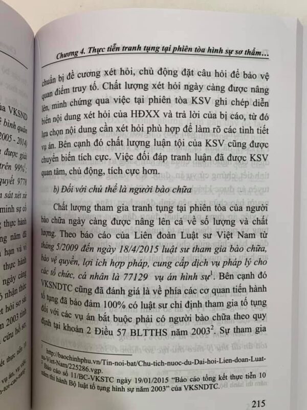 Thủ tục tranh tụng tại phiên toà hình sự sơ thẩm (tái bản lần thứ nhất) - Hình ảnh 17