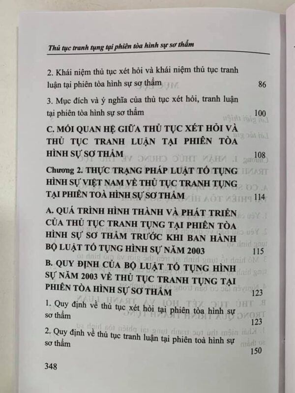 Thủ tục tranh tụng tại phiên toà hình sự sơ thẩm (tái bản lần thứ nhất) - Hình ảnh 3