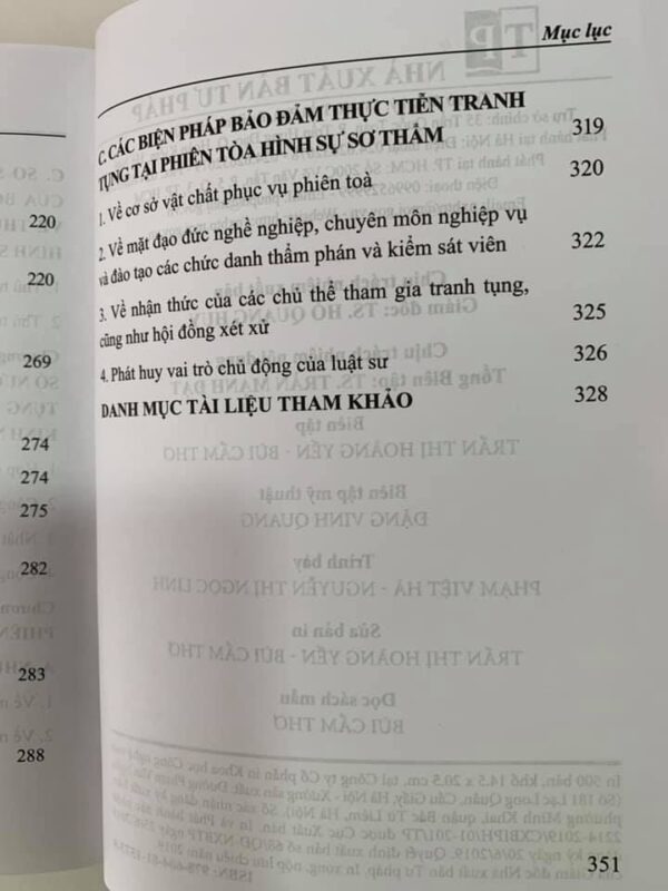 Thủ tục tranh tụng tại phiên toà hình sự sơ thẩm (tái bản lần thứ nhất) - Hình ảnh 6