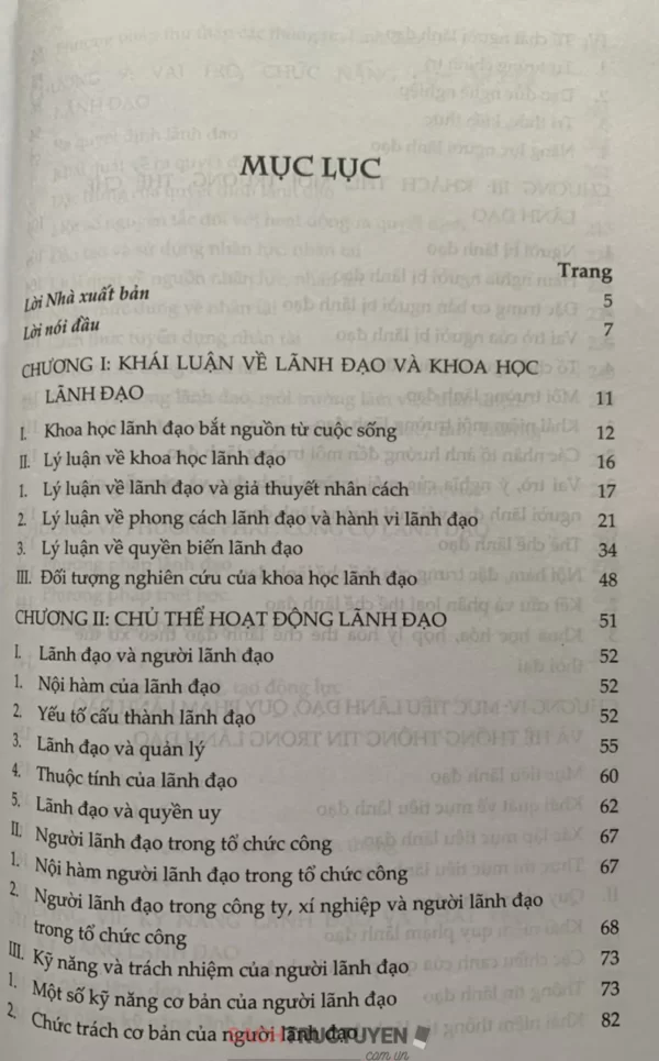 Phát Triển Kỹ Năng Và Nghệ Thuật Lãnh Đạo - Hình ảnh 2