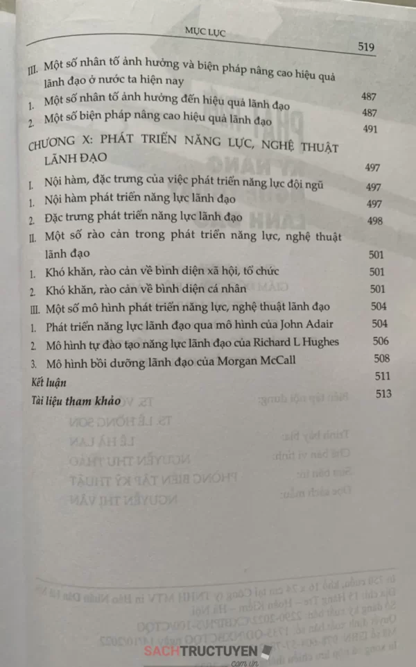 Phát Triển Kỹ Năng Và Nghệ Thuật Lãnh Đạo - Hình ảnh 6