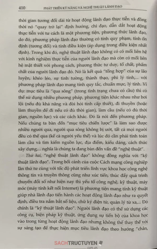 Phát Triển Kỹ Năng Và Nghệ Thuật Lãnh Đạo - Hình ảnh 11