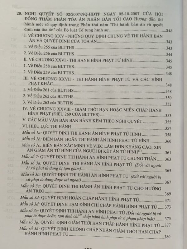 Hệ Thống Các Nghị Quyết Của Hội Đồng Thẩm Phán Tòa Án Nhân Dân Tối Cao Về Hình Sự Và Tố Tụng Hình Sự Từ Năm 1986 Đến 2023 - Hình ảnh 16