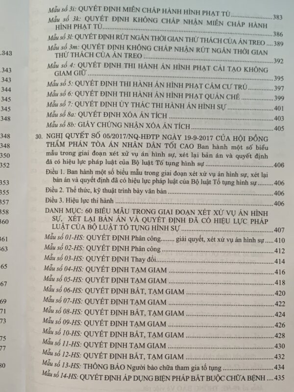 Hệ Thống Các Nghị Quyết Của Hội Đồng Thẩm Phán Tòa Án Nhân Dân Tối Cao Về Hình Sự Và Tố Tụng Hình Sự Từ Năm 1986 Đến 2023 - Hình ảnh 17