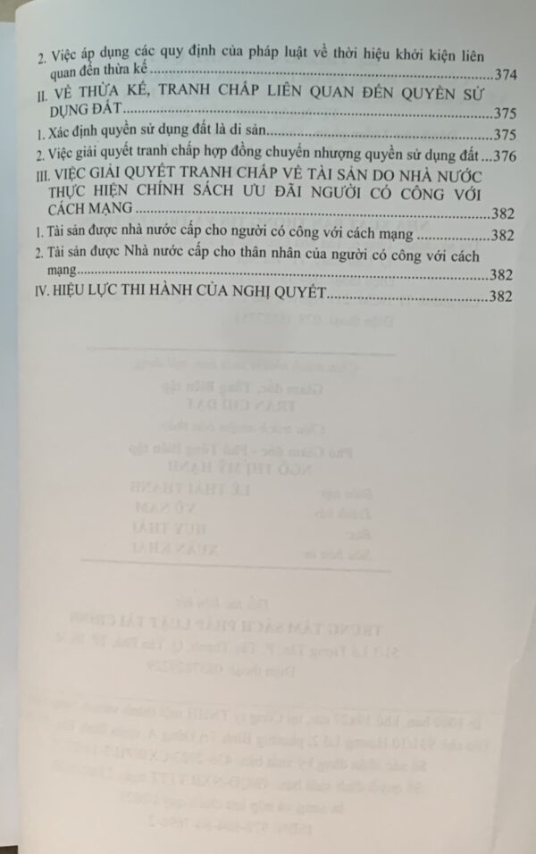 Hệ Thống Các Nghị Quyết Của Hội Đồng Thẩm Phán Tòa Án Nhân Dân Tối Cao Về Hành Chính, Kinh Tế, Thương Mại Và Hôn Nhân Gia Đình Từ Năm 2000 Đến 2023 - Hình ảnh 17