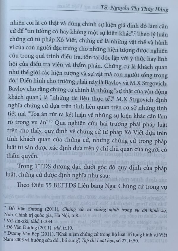 Chứng cứ trong tố tụng dân sự Việt Nam (Sách chuyên khảo) - Hình ảnh 11