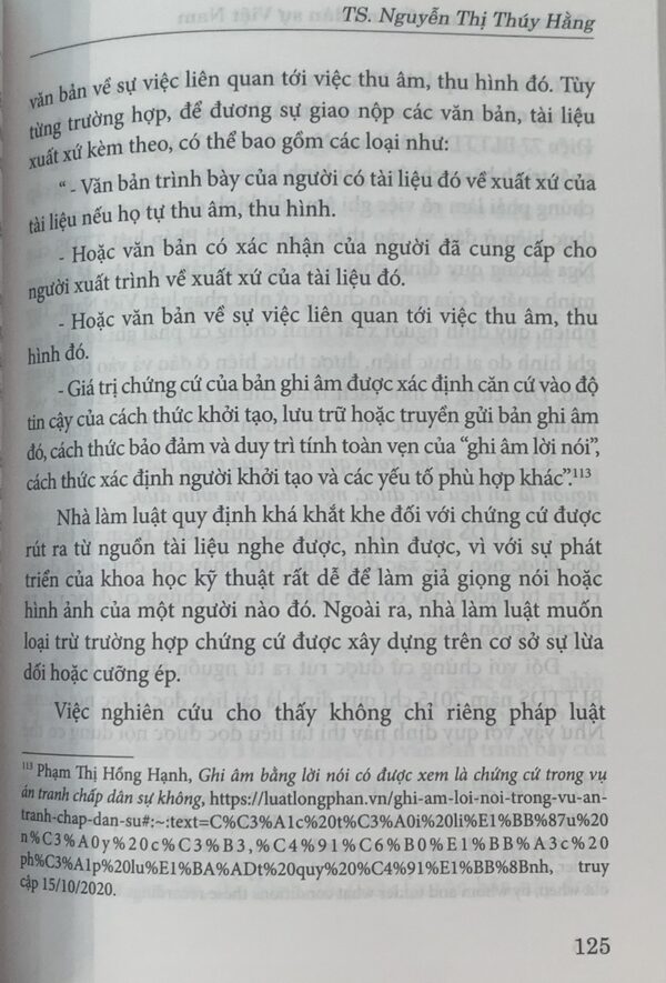 Chứng cứ trong tố tụng dân sự Việt Nam (Sách chuyên khảo) - Hình ảnh 18