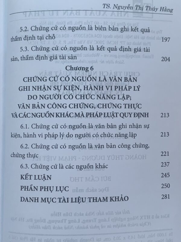 Chứng cứ trong tố tụng dân sự Việt Nam (Sách chuyên khảo) - Hình ảnh 6