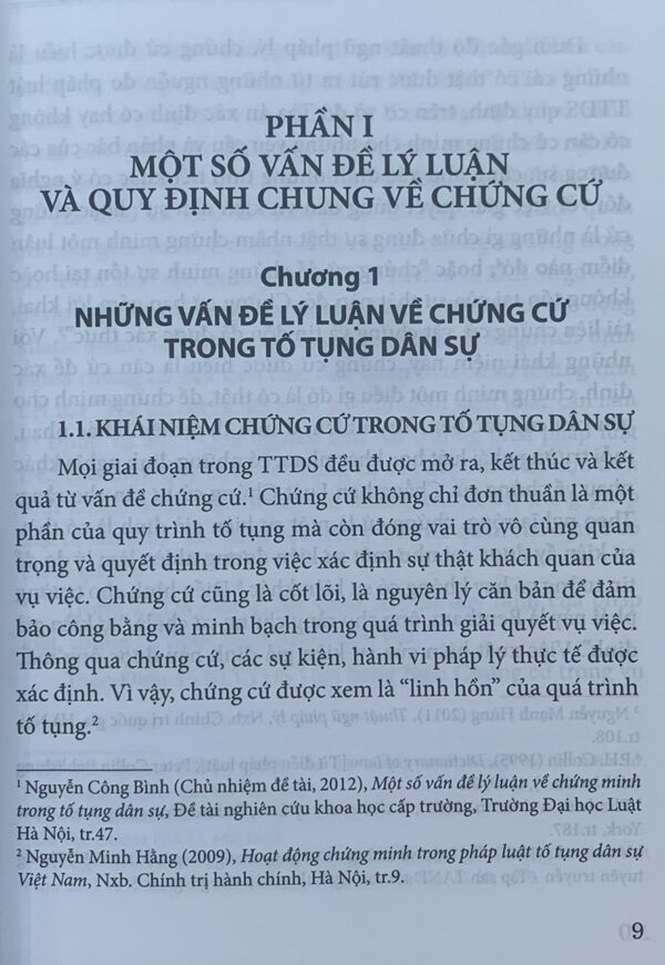 Chứng cứ trong tố tụng dân sự Việt Nam (Sách chuyên khảo) - Hình ảnh 7