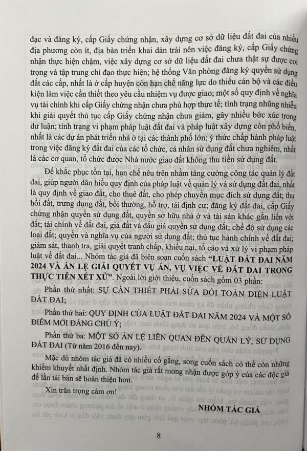 Luật đất đai năm 2024 và án lệ giải quyết vụ án, vụ việc về đất đai trong thực tiễn xét xử - Hình ảnh 7