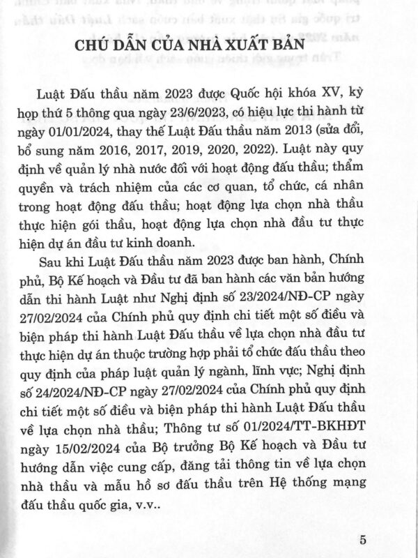 Luật đấu thầu năm 2023 và văn bản hướng dẫn thi hành - Hình ảnh 3