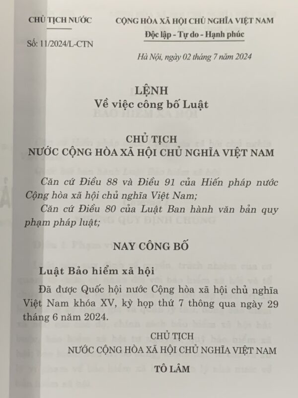 Luật Bảo hiểm xã hội năm 2024 - Hình ảnh 3