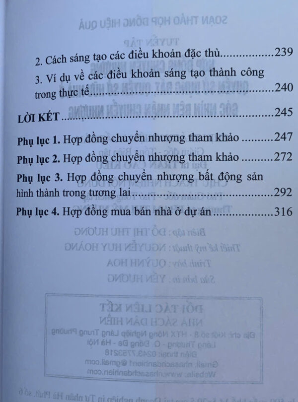 Soạn thảo hợp đồng hiệu quả (tuyển tập): Hợp đồng chuyển nhượng quyền sử dụng đất, quyền sở hữu nhà ở - góc nhìn bên nhận chuyển nhượng - Image 12