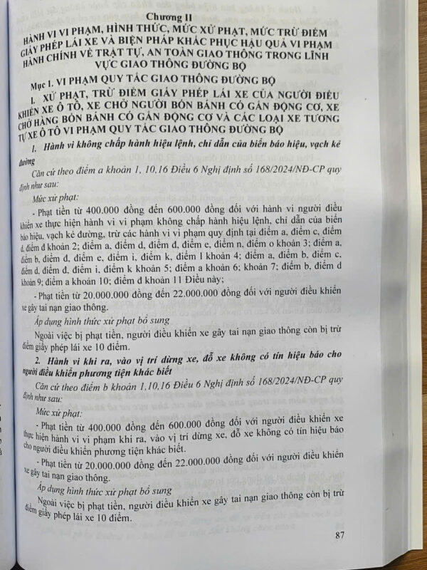 Xử phạt vi phạm hành chính về trật tự, an toàn giao thông trong lĩnh vực giao thông đường bộ - Hình ảnh 14