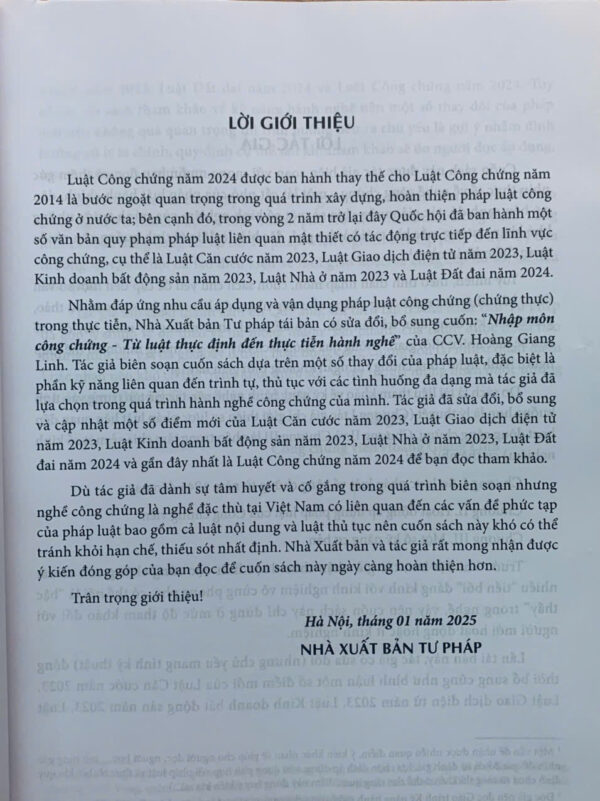 Nhập môn công chứng – Từ luật thực định đến thực tiễn hành nghề (Tái bản lần thứ nhất, có sửa đổi, bổ sung) - Hình ảnh 7