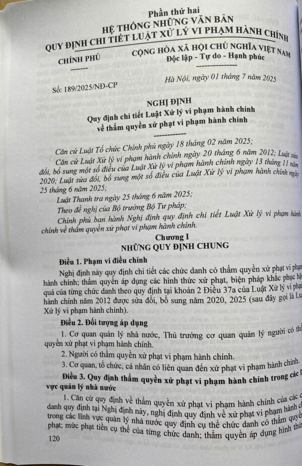 Luật Xử Lý Vi Phạm Hành Chính (sửa đổi, bổ sung năm 2025) các văn bản quy định chi tiết và biện pháp thi hành - Hình ảnh 15