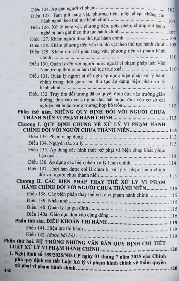 Luật Xử Lý Vi Phạm Hành Chính (sửa đổi, bổ sung năm 2025) các văn bản quy định chi tiết và biện pháp thi hành - Hình ảnh 3