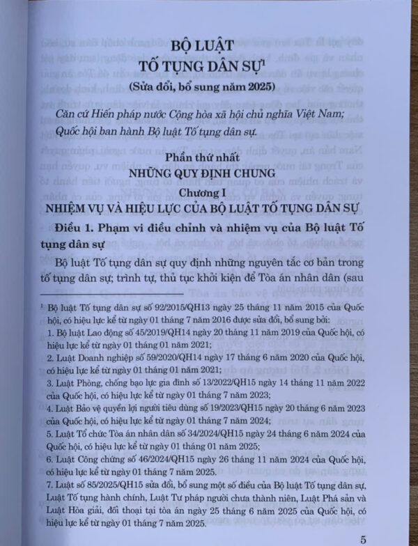 Luật Tố tụng dân sự (Sửa đổi, bổ sung năm 2025) - Hình ảnh 2